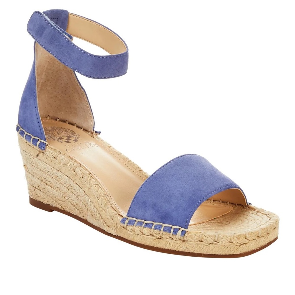 Vince Camuto Jesla Leather Espadrille Wedge Sandal